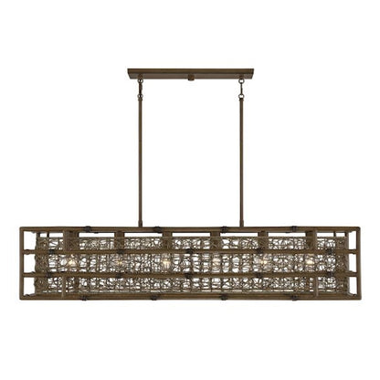 Savoy House Treviso 6-Light Linear Chandelier, Grapevine - 1-7913-6-184