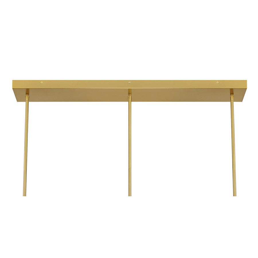 Savoy Essentials Hillbourne 3Lt Linear Chandelier, Warm Brass