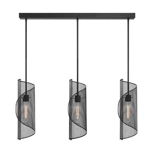 Savoy Essentials Hillbourne 3Lt Linear Chandelier, Matte Black