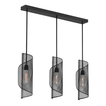 Savoy Essentials Hillbourne 3Lt Linear Chandelier, Matte Black