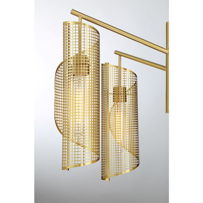 Savoy Essentials Hillbourne 5 Light Chandelier, Warm Brass