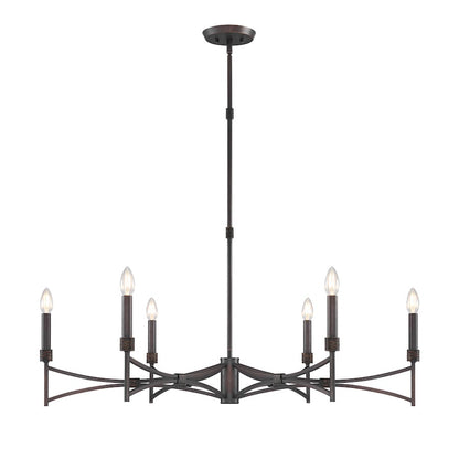 Savoy House Gardner 6 Light Chandelier, Champagne Mist