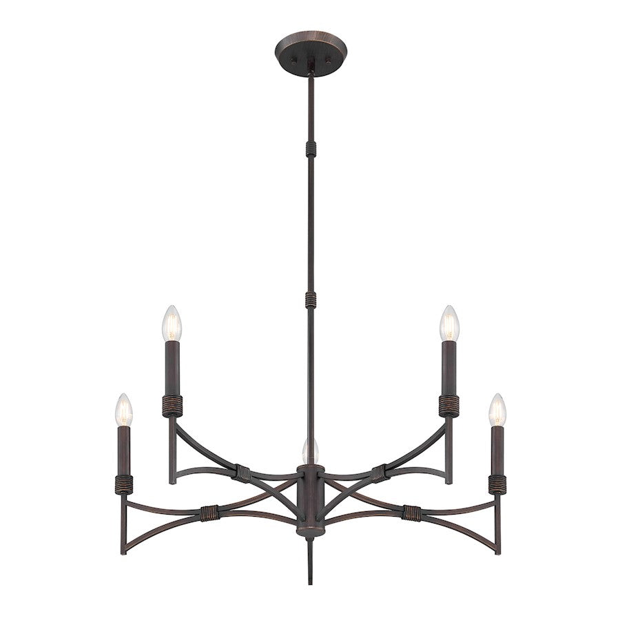 Savoy House Gardner 5 Light Chandelier, Champagne Mist
