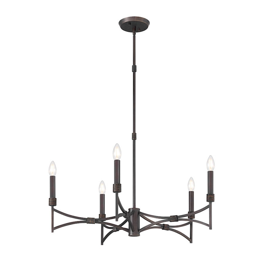Savoy House Gardner 5 Light Chandelier, Champagne Mist