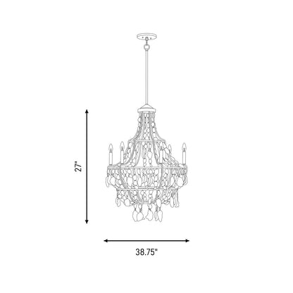 Savoy House Leanne 6 Lt Chandelier, Chandon