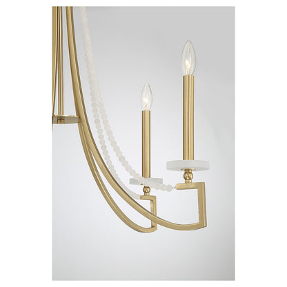 Helen 5-Light Chandelier, Warm Brass