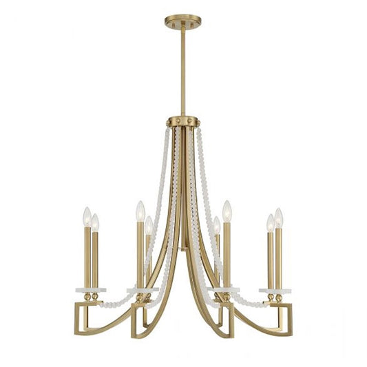 Helen 5-Light Chandelier, Warm Brass