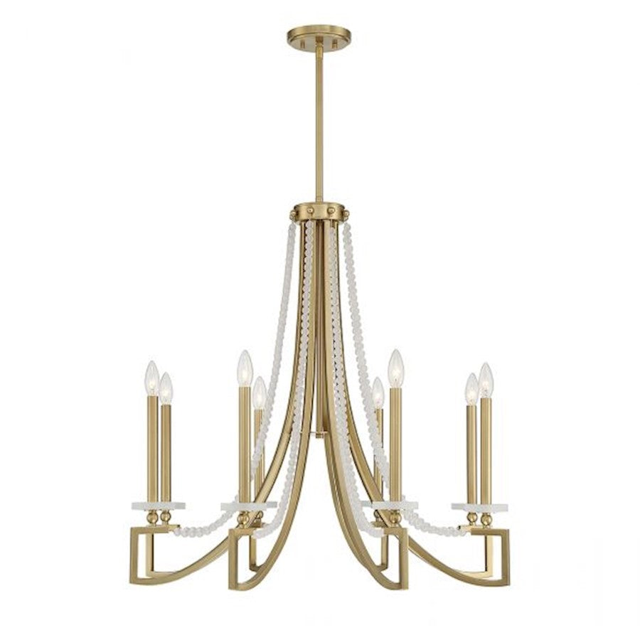 Helen 5-Light Chandelier, Warm Brass