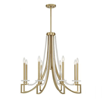 Helen 5-Light Chandelier, Warm Brass