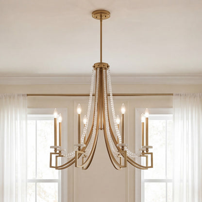 Helen 5-Light Chandelier, Warm Brass