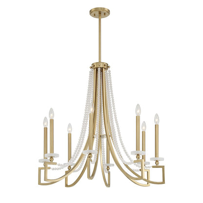 Helen 5-Light Chandelier, Warm Brass