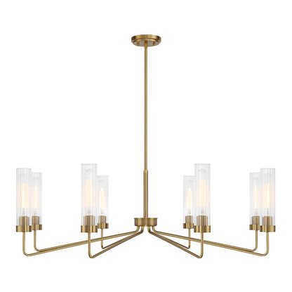 Savoy House Baker 8-Light Chandelier, Warm Brass - 1-8860-8-322