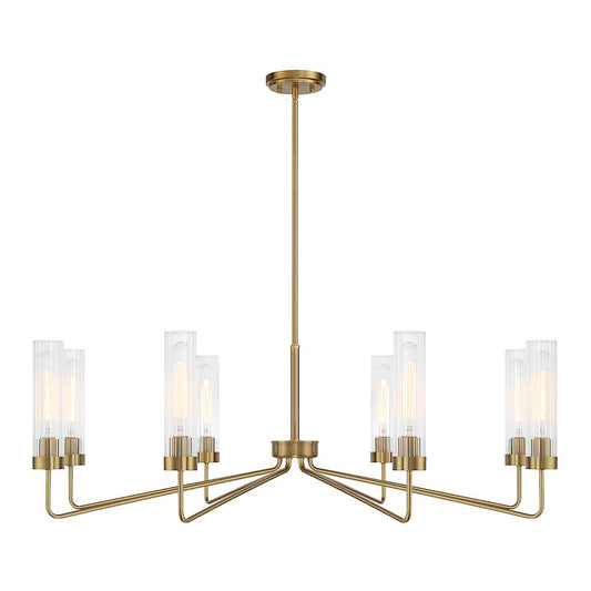 Savoy House Baker 8-Light Chandelier, Warm Brass - 1-8860-8-322