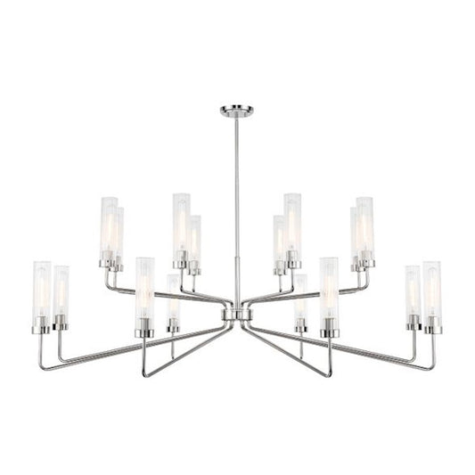 Savoy House Baker 16-Light Chandelier, Polished Nickel - 1-8862-16-109