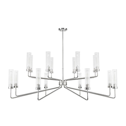 8 Light Chandelier, Matte Black