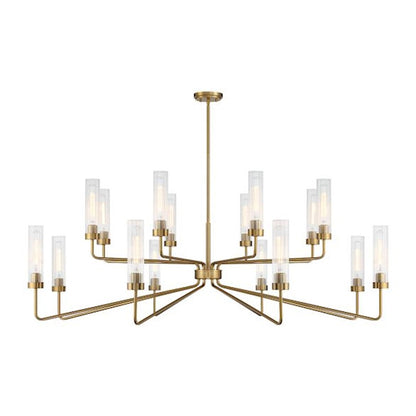 Savoy House Baker 16-Light Chandelier, Warm Brass - 1-8862-16-322