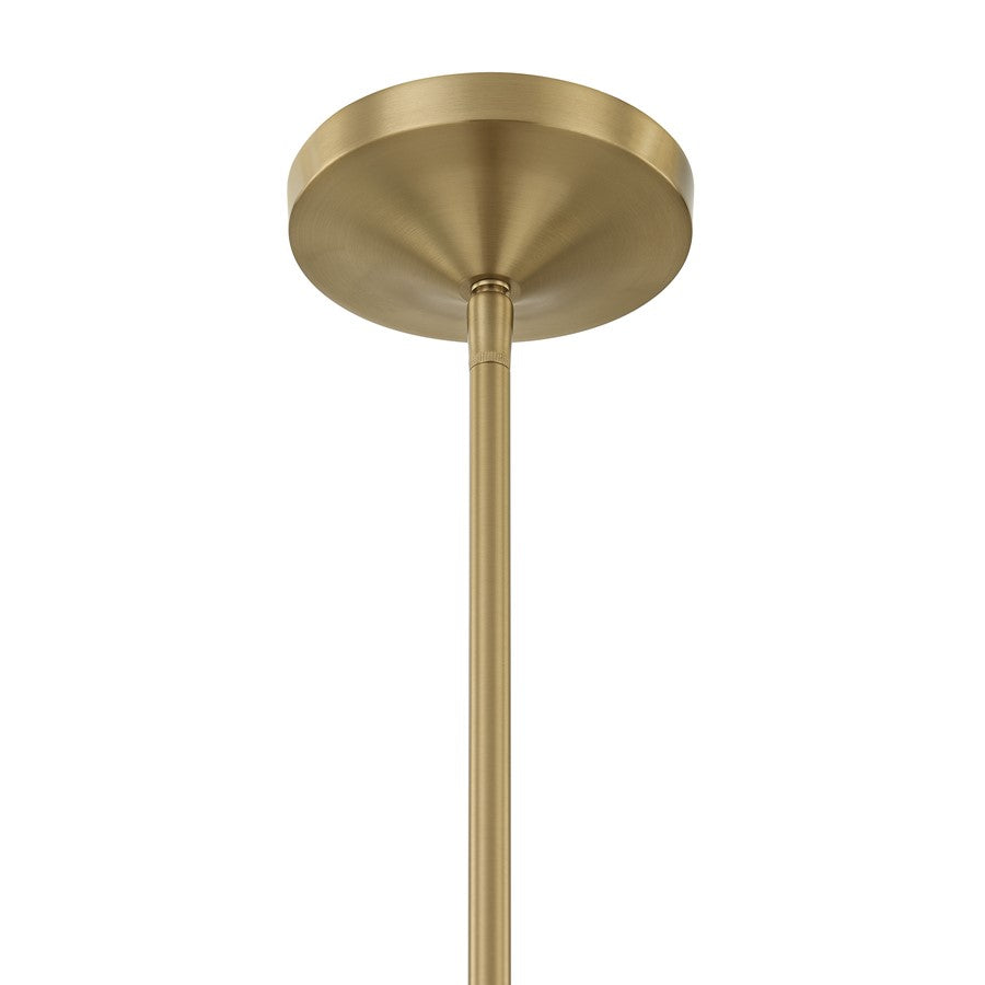 Savoy House Constantine 4Lt Chandelier, Sheer, Warm Brass