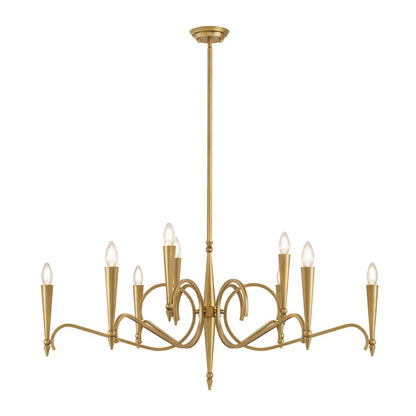 Savoy House Tremont 9 Light Chandelier, Riviera Brass
