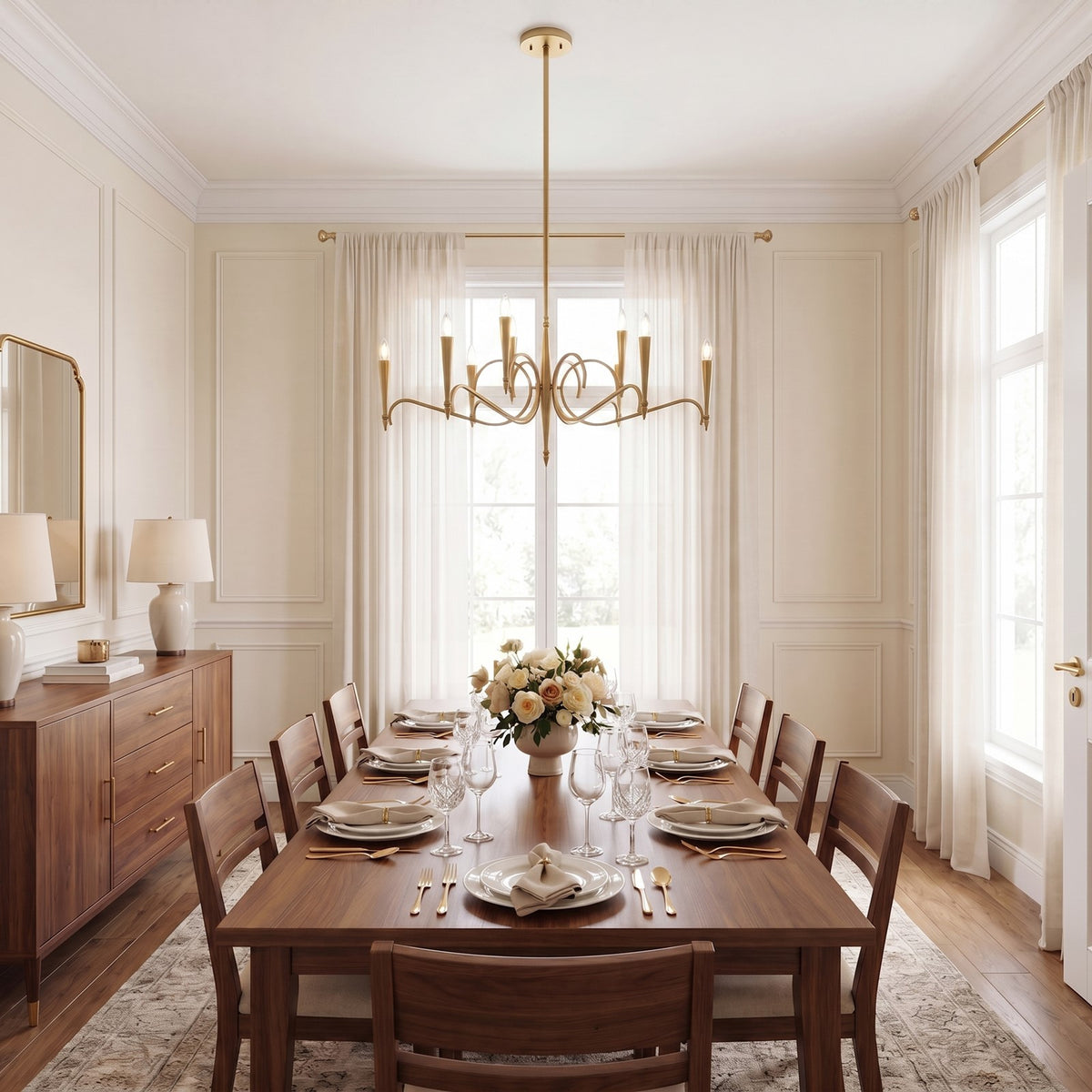 Savoy House Tremont 9 Light Chandelier, Riviera Brass