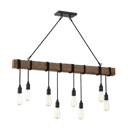 8 Light Linear Chandelier, Durango