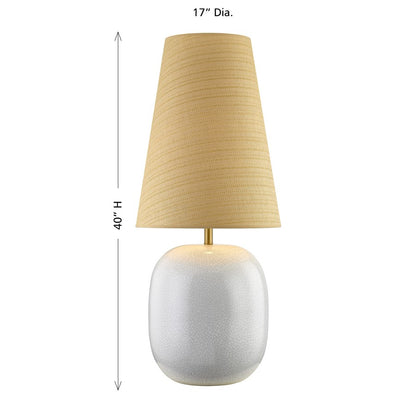 Savoy House Aurora 1 Lt Table Lamp, White/Beige