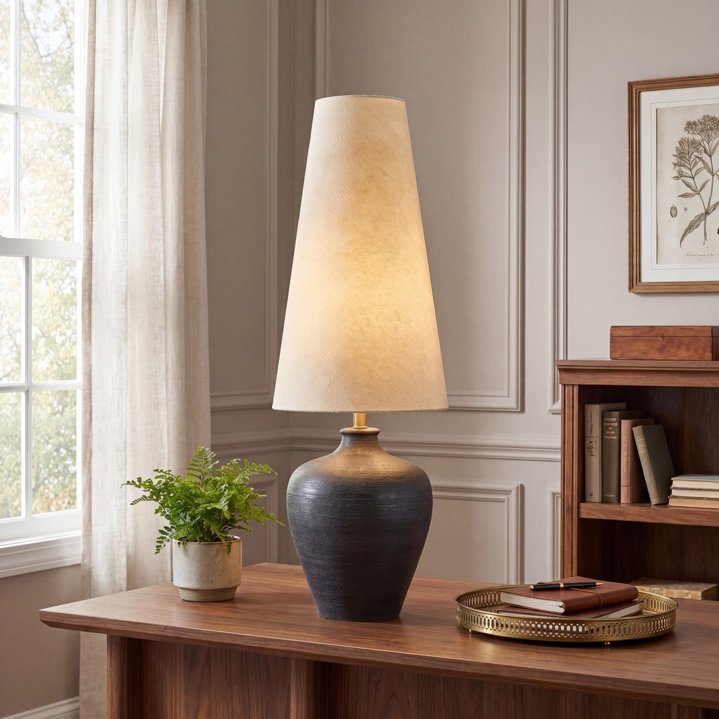 Savoy House Rory 1 Lt Table Lamp, Textured Beige