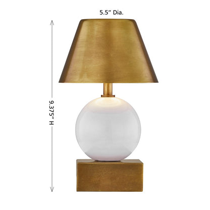 Savoy House Coco & Dash Silas Lt Table Lamp, Ceramic and Brass