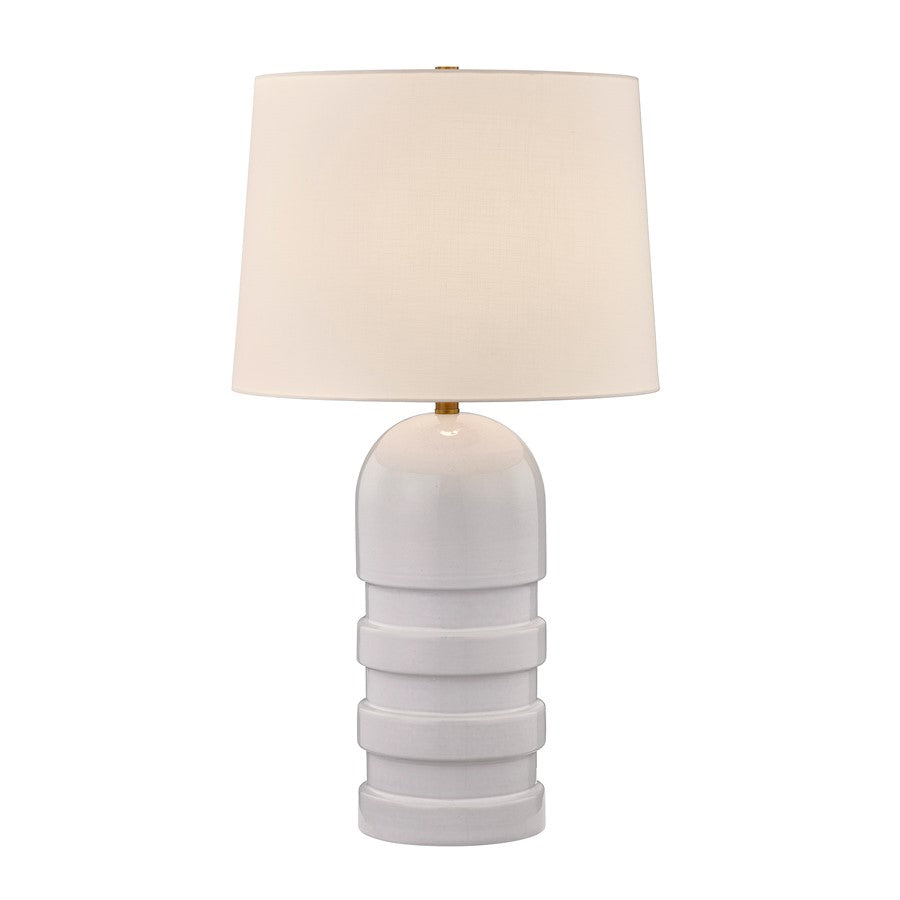 Savoy House Coco & Dash Wehunt 1 Lt Table Lamp, White - 11-CD15-WH