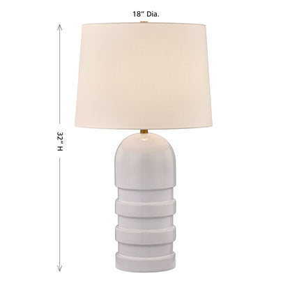 Savoy House Coco & Dash Wehunt 1 Lt Table Lamp, White