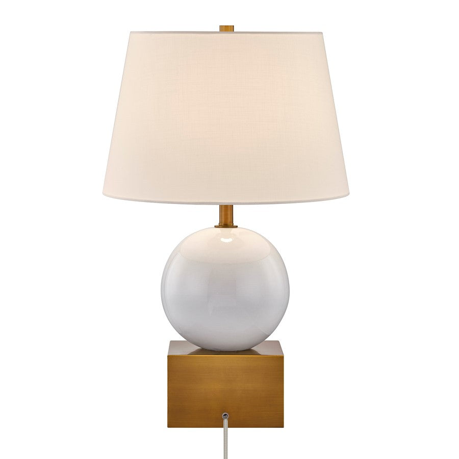 Savoy House Coco & Dash Brumfield 1 Lt Table, Ceramic and Brass - 11-CD18-CB