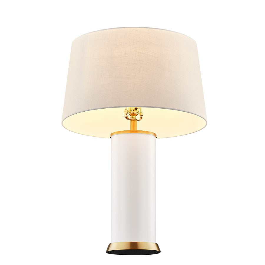Savoy House Coco & Dash Melissa 1 Lt Table Lamp, Blanc de Blanc