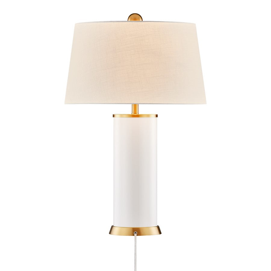 Savoy House Coco & Dash Melissa 1 Lt Table Lamp, Blanc de Blanc