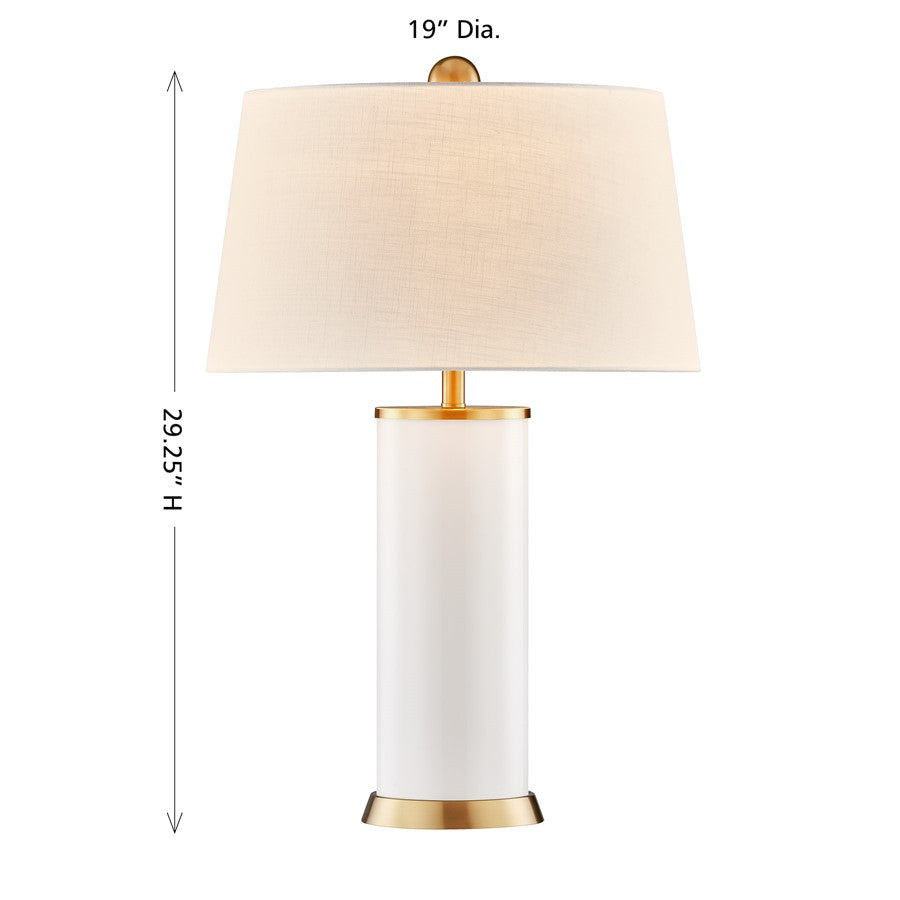 Savoy House Coco & Dash Melissa 1 Lt Table Lamp, Blanc de Blanc