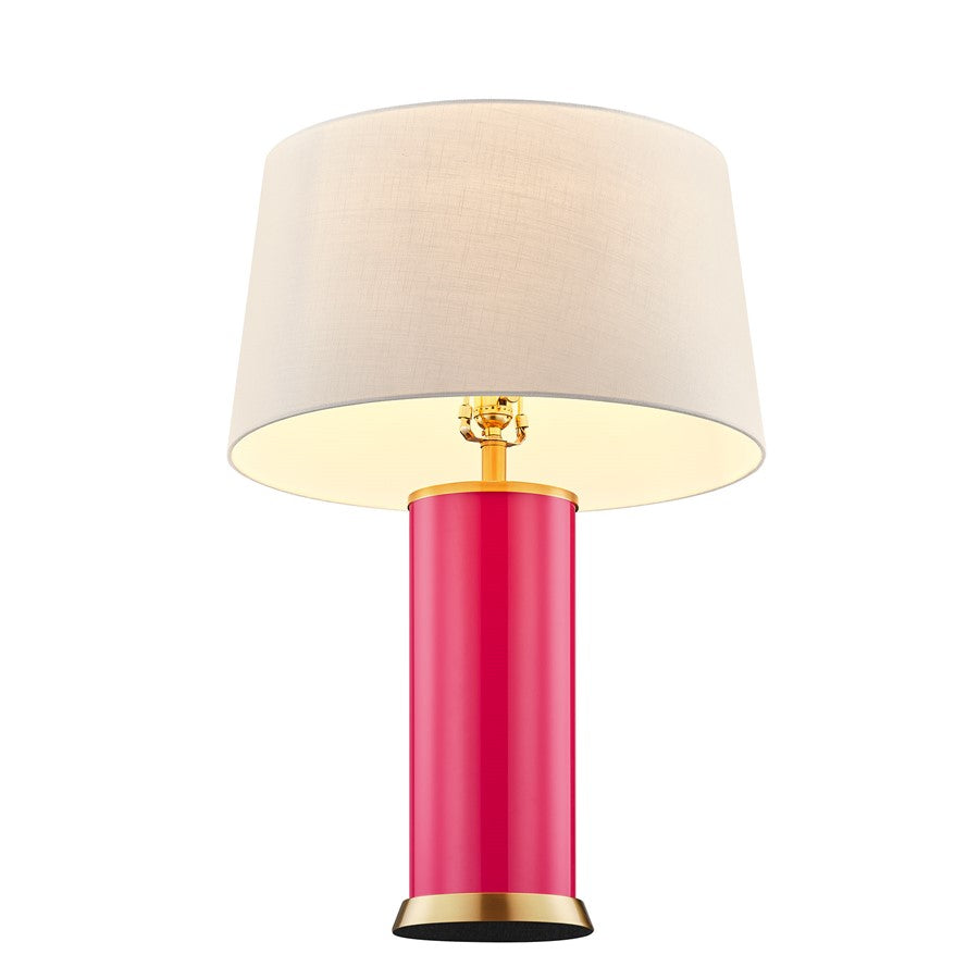 Savoy House Coco & Dash Melissa 1 Lt Table Lamp, Fuchsia Rose