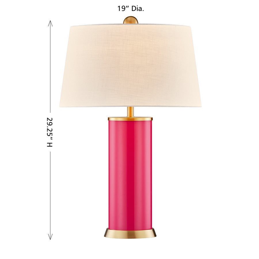 Savoy House Coco & Dash Melissa 1 Lt Table Lamp, Fuchsia Rose