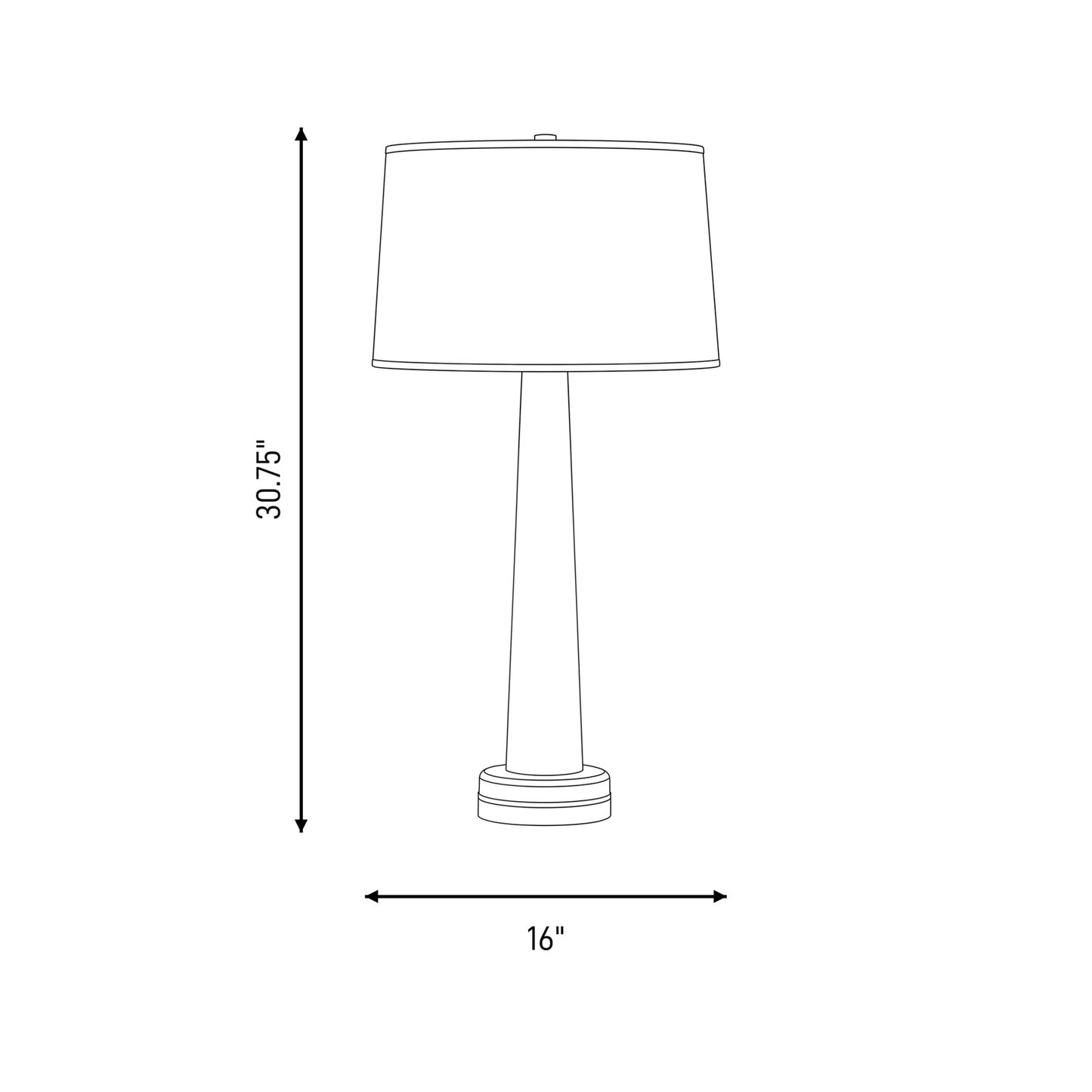 Savoy House Trenton 1 Lt Table Lamp, White