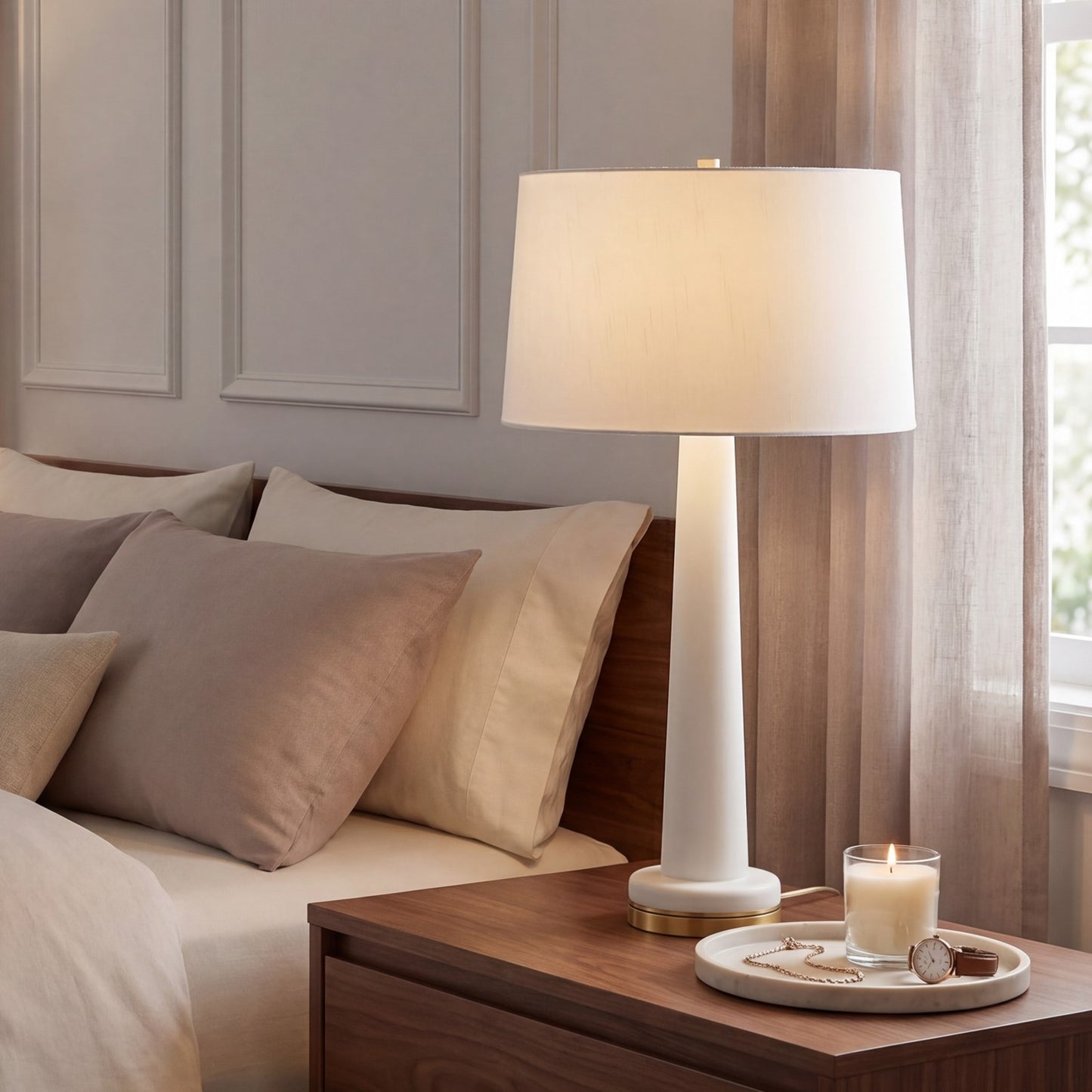 Savoy House Trenton 1 Lt Table Lamp, White
