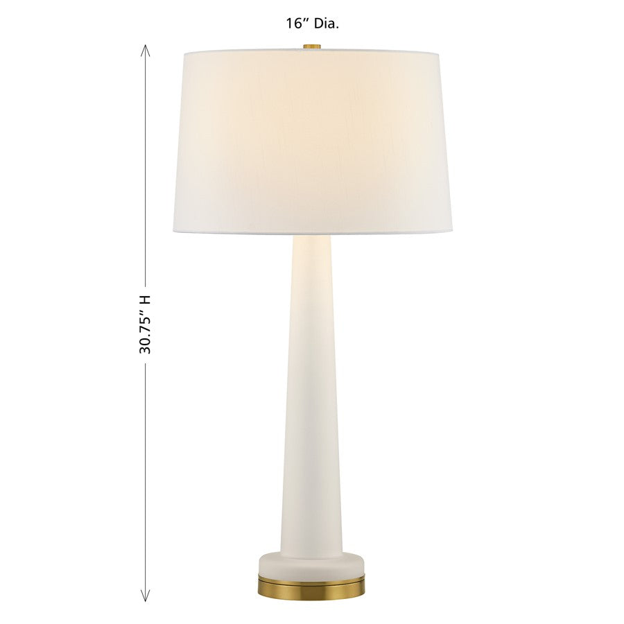 Savoy House Trenton 1 Lt Table Lamp, White