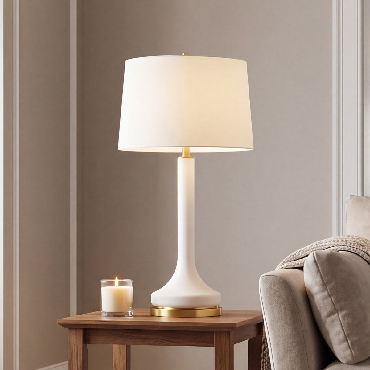 Savoy House Miramar 1 Lt Table Lamp, White