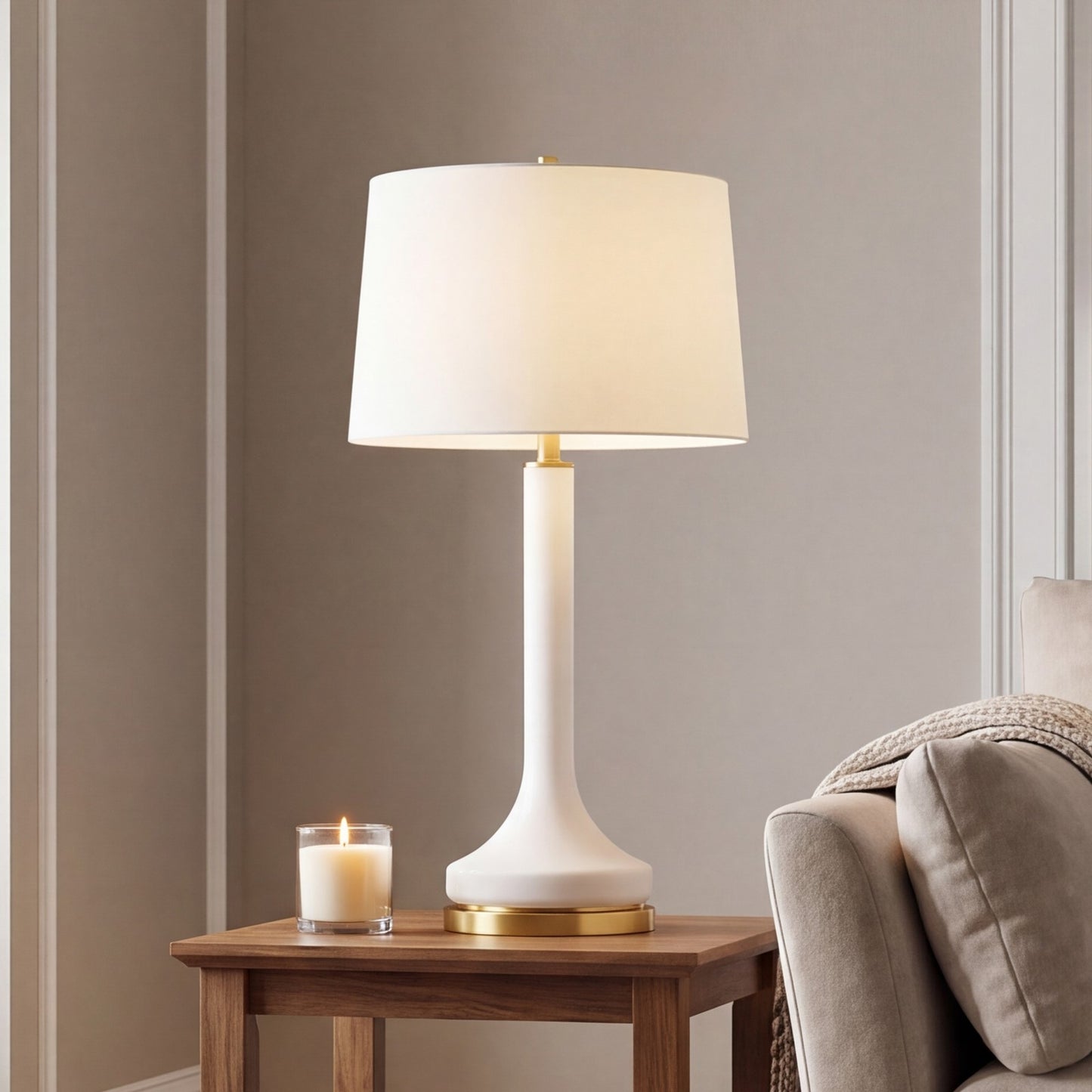 Savoy House Miramar 1 Lt Table Lamp, White