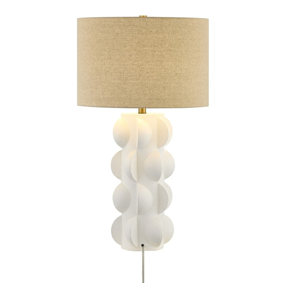 Savoy House Kirkwall 1 Lt Table Lamp, Beige