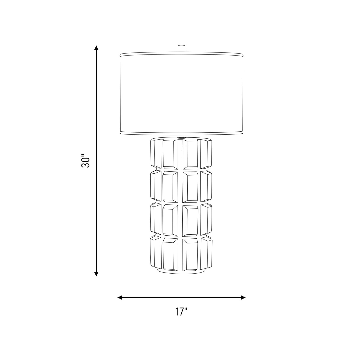 Savoy House Hutchins 1 Lt Table Lamp, White