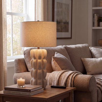 Savoy House Haddington 1 Lt Table Lamp, Beige