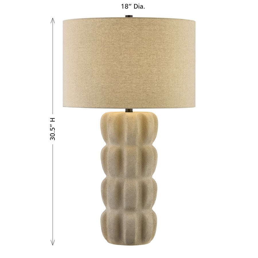 Savoy House Haddington 1 Lt Table Lamp, Beige