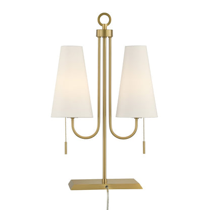 Savoy House Wilkes 2 Lt Table Lamp, White