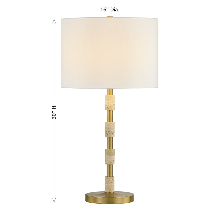 Savoy House Bartow 1 Lt Table Lamp, White