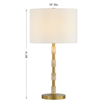 Savoy House Bartow 1 Lt Table Lamp, White