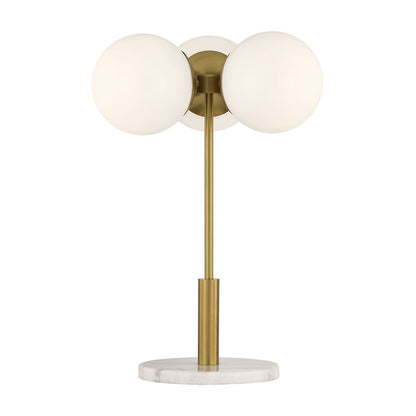 Savoy House Turin 3 Lt Table Lamp, White Opal