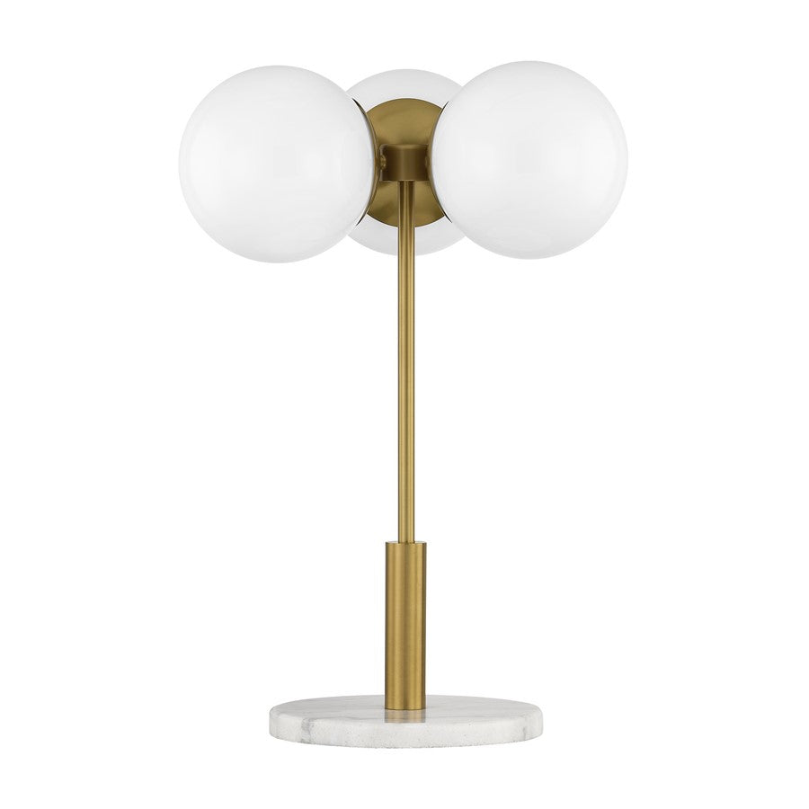 Savoy House Turin 3 Lt Table Lamp, White Opal