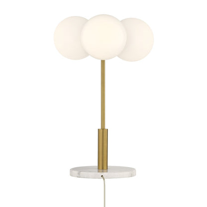 Savoy House Turin 3 Lt Table Lamp, White Opal